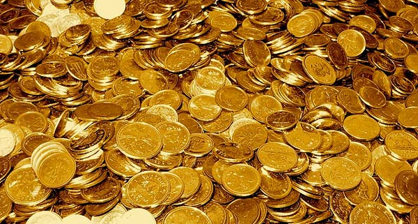 Photo of many gold coins