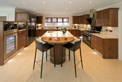 Photo of a high-end kitchen in a condo