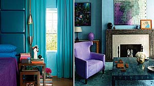 Photo of room using turquoise to make a statement