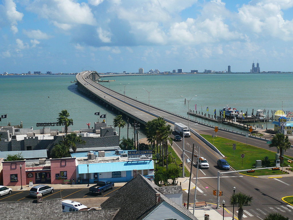 Photo of the entrance to South Padre Island