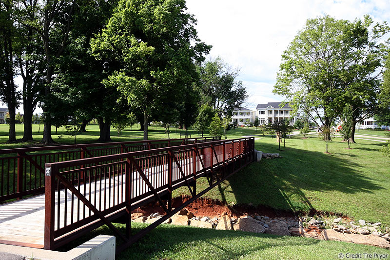 Photo of a walking bridge in Norton Commons by Tre Pryor