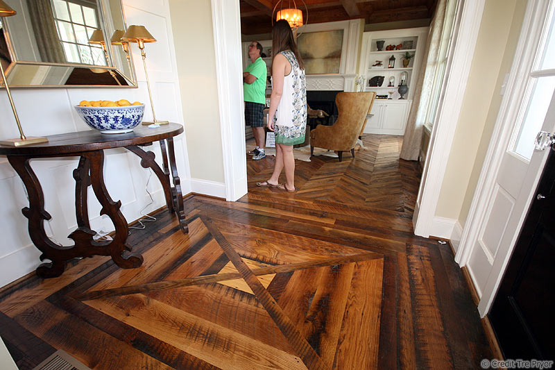 Photo of reclaimed hardwood floors in Homearama 2016 by Tre Pryor