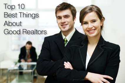 Top 10 Best Things About Good Realtors graphic