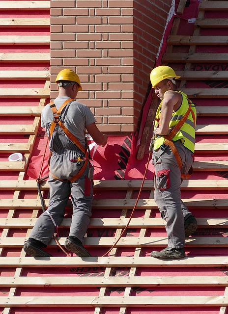 Photo of two roofing contractors