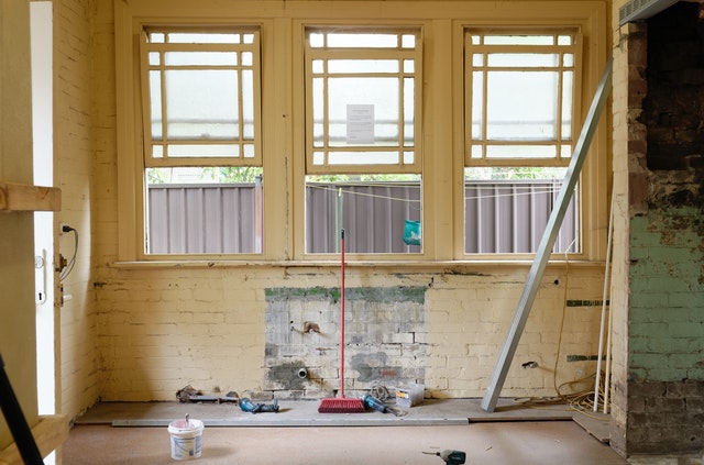 Photo of a room that's part of a home renovation