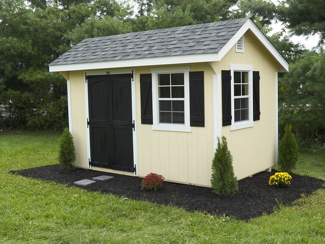 Photo of a storage shed