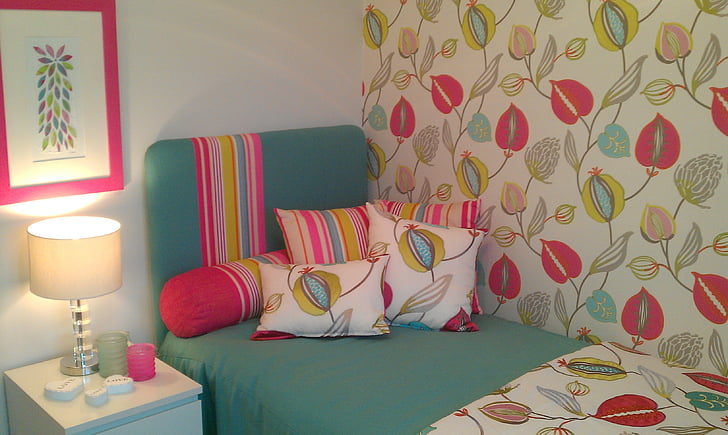 Photo of a teen's room with fun wallpaper - 3 Reasons to Update a Teen's Bedroom with Wallpaper