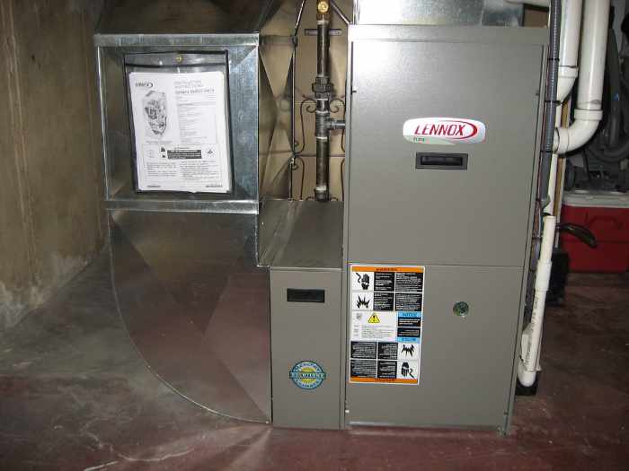 Photo of a Lennox furnace - Pros & Cons of Home Heater Repairs Versus Replacement