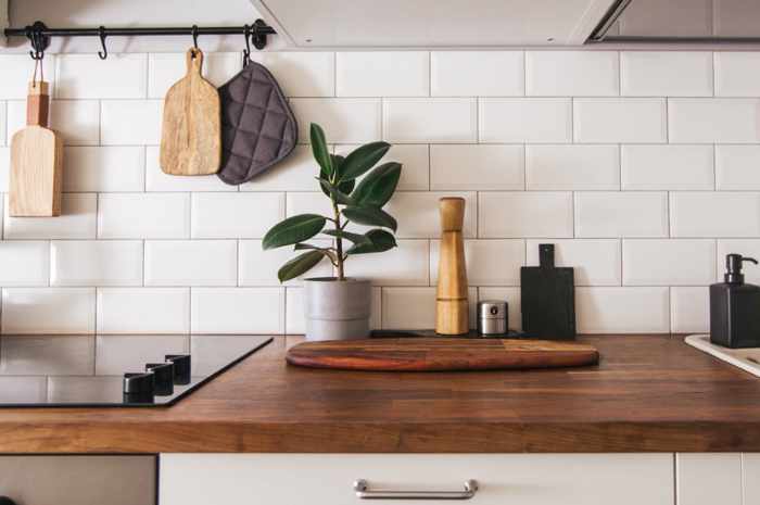 Photo of a new kitchen with wood counters - Nature at Home: Biophilic Interior Design That Adds Value Indoors