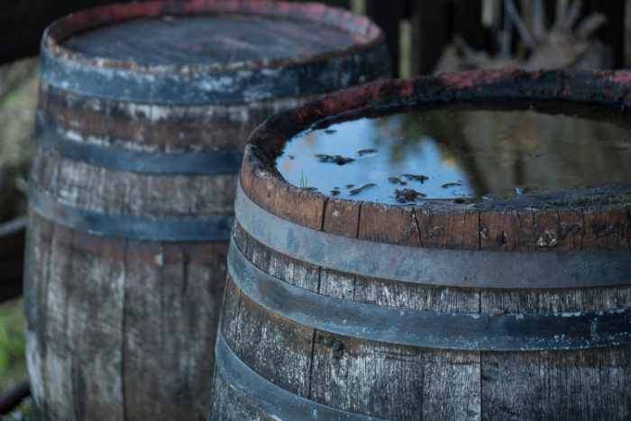 Photo of some old barrels
