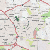 Map of Graymoor-Devondale in Louisville Kentucky