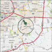 Map of Jeffersontown, Louisville Kentucky