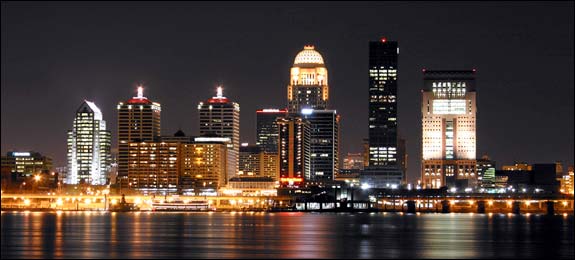 Photo of downtown Louisville Kentucky.